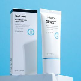 [BANACOS] B.derma Mild Moisture Sunscreen SPF50+ PA++++ 30mL-Moisturizing & Soothing, Dermatologically tested, All skin types-Made in Korea